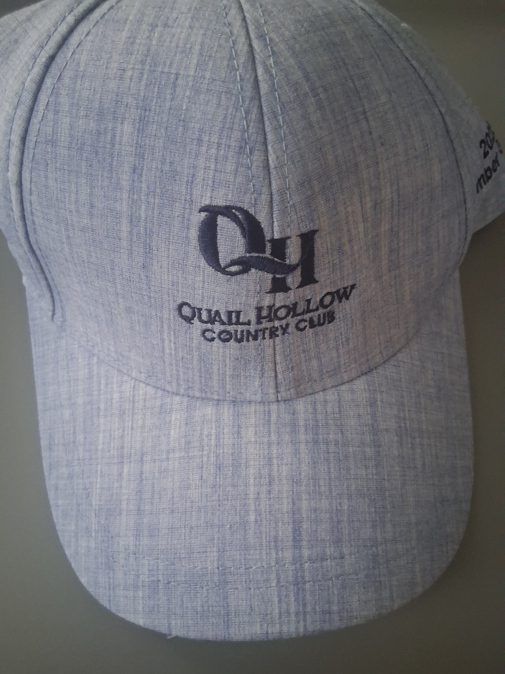 Quail Hollow Country Club Light Blue Logo Cap